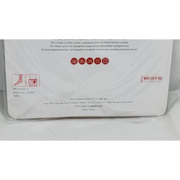 Rare Penti 20 Denier Nude #2 Medium Nylon Tights - Sheer, Shiny, Durable 5728 - Picture 4 of 9